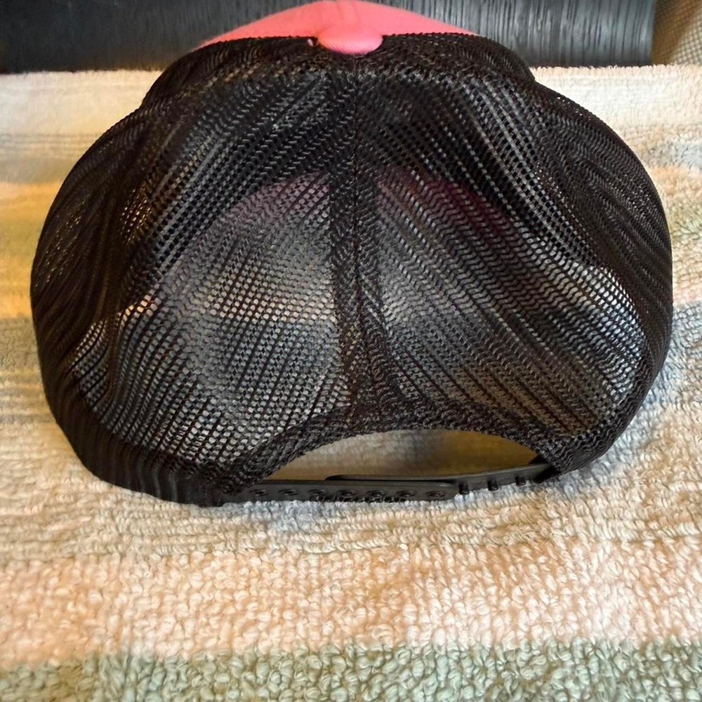 Girl Power Pink Black Trucker Hat Snapback Adjustable Statement Cap Richardson - Picture 3 of 5